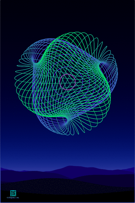 Animation loop showing one way to effect antipodal boundary gluing on a hemisphere